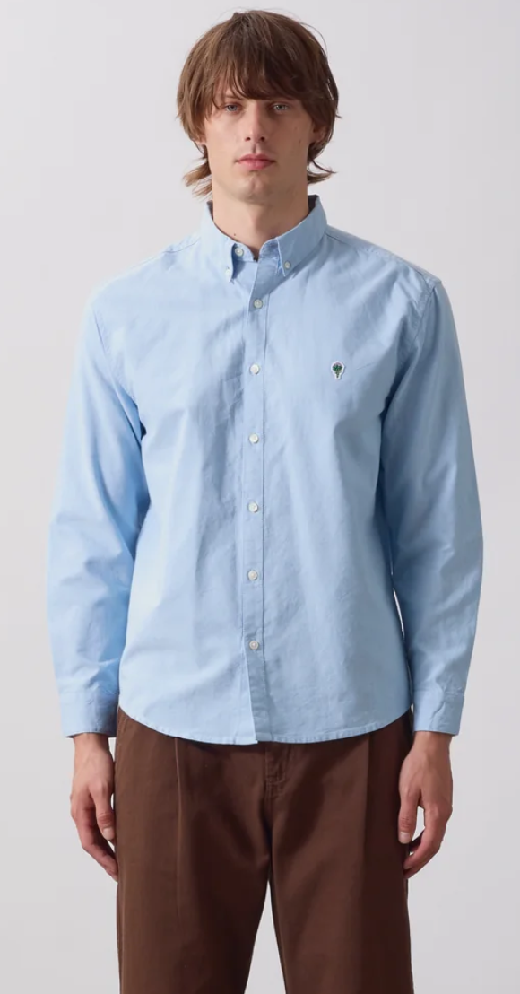 SERVICE WORKS CLASSIC OXFORD SHIRT ARTICHOKE - BLUE