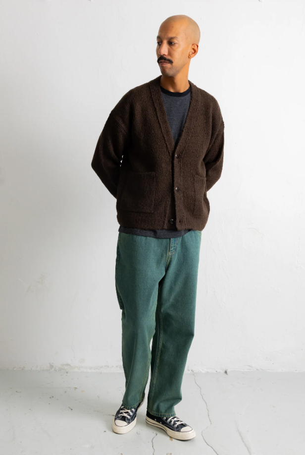 FOLK RELAXED CARDIGAN - ESSPRESSO