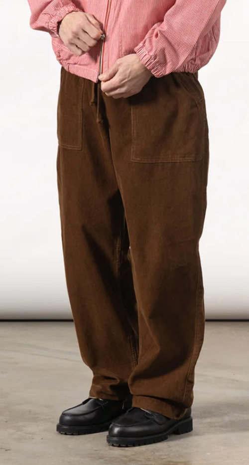SERVICE WORKS FINE CORD CHEF PANT - BARK