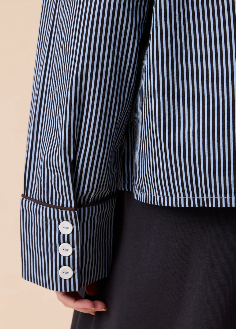TBCO COTTON SHIRT STRIPE - BLUE