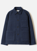 UNIVERSAL WORKS TAG JACKET TECHNO MELTON - NAVY