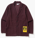 SERVICE WORKS FINE CORD SERVER JACKET - BURGUNDY