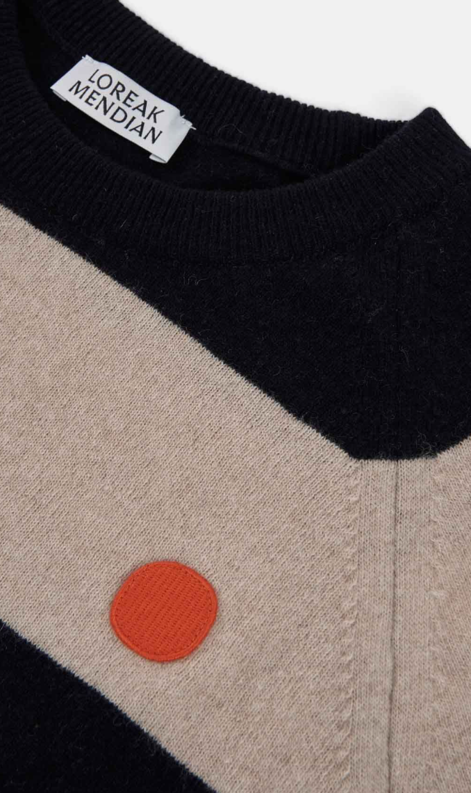 LOREAK MENDIAN KADALAU DOT WOMENS JUMPER - NAVY