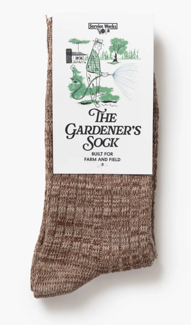 SERVICE WORKS GARDENERS SOCK - BROWN