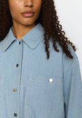 SELFHOOD CROPPED SHIRT - BLUE