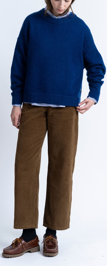 LOREAK MENDIAN WOMENS BANA CORD TROUSERS - DARK CAMEL