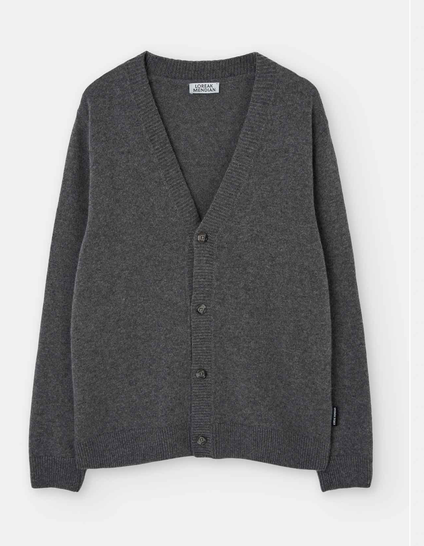LOREAK MENDIAN MENS CARDIGAN TELMO - GREY
