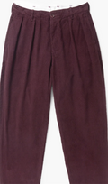 SERVICE WORKS PART TIMER PANT FINE CORD - BURGUNDY
