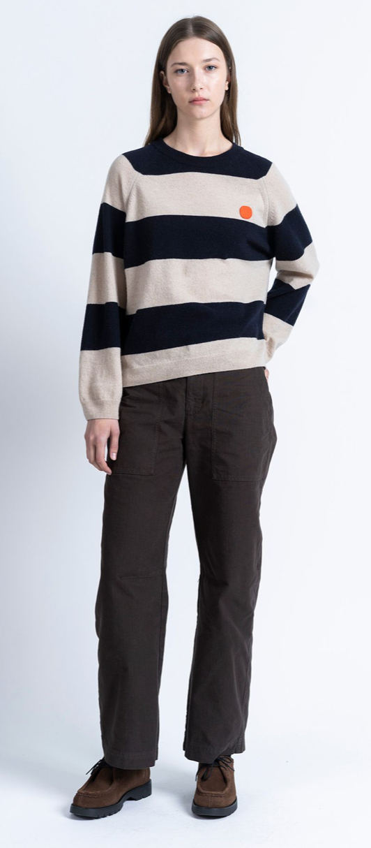 LOREAK MENDIAN KADALAU DOT WOMENS JUMPER - NAVY