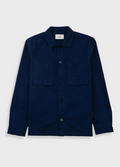 FOLK PATCH OVERSHIRT - NAVY LIGFHTWEIGHT MOLESKIN
