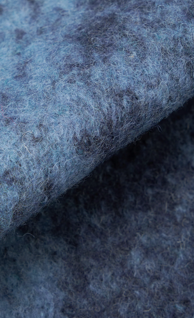 UNIVERSAL WORKS CARDIGAN CLOUD CAMO - BLUE