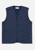 UNIVERSAL WORKS MAJORCA GILET - NAVY