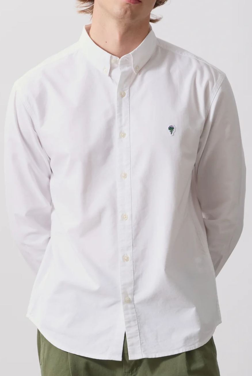 SERVICE WORKS CLASSIC OXFORD SHIRT ARTICHOKE - WHITE