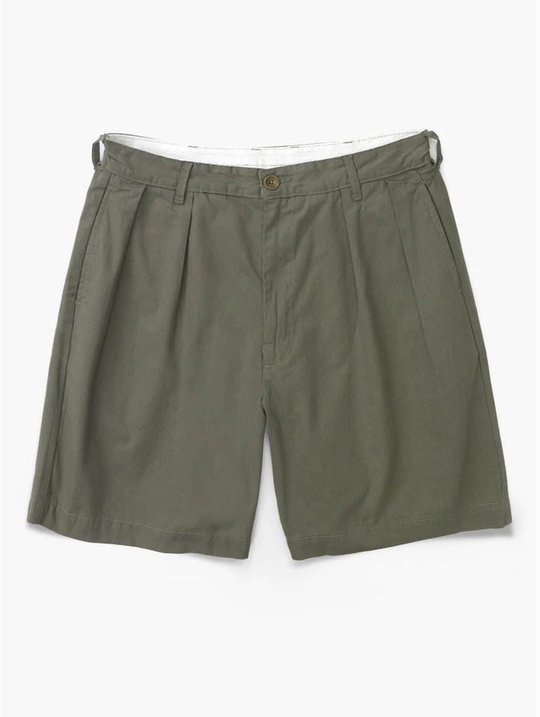 SERVICE WORKS TWILL PART TIMER SHORTS - OLIVE