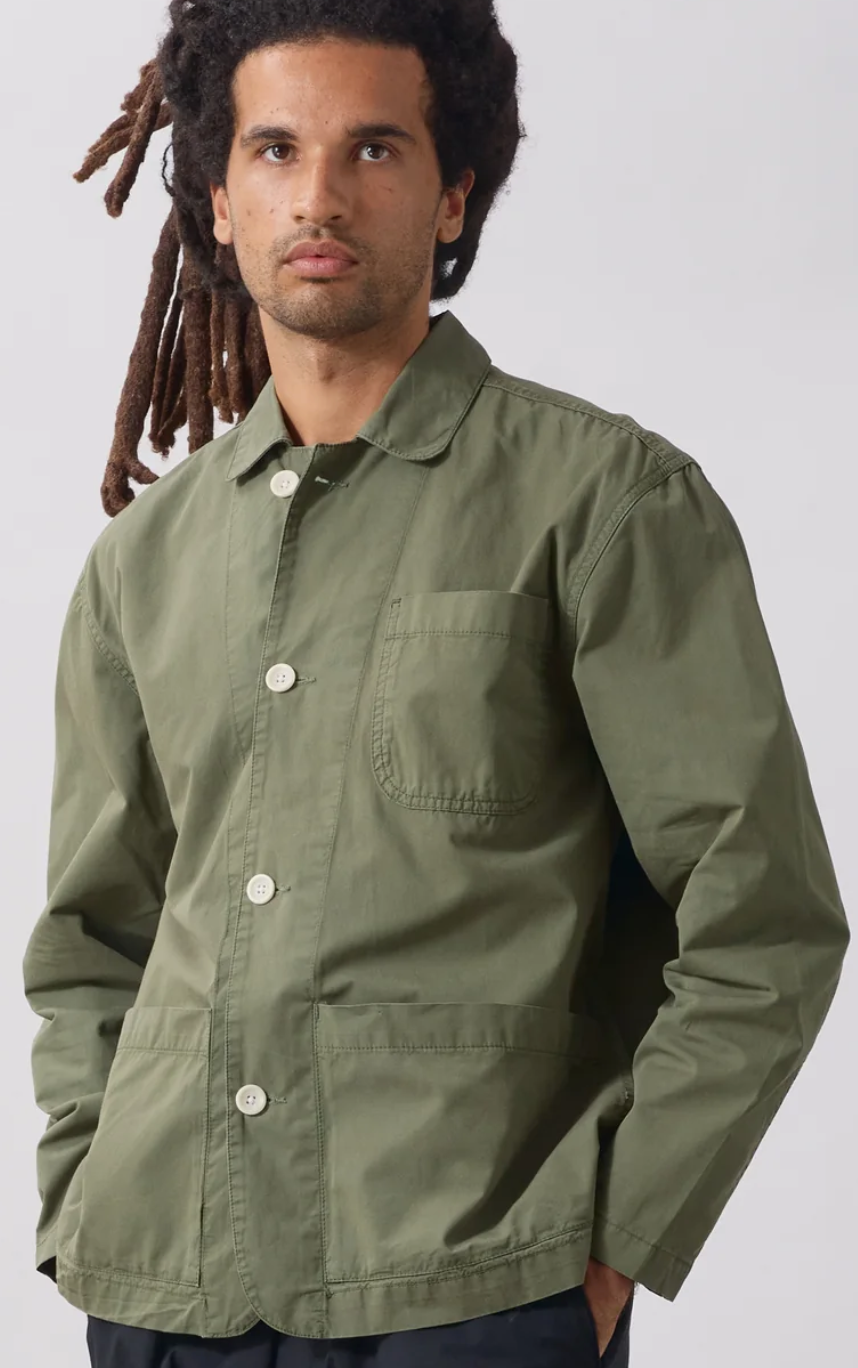 SERVICE WORKS TECH TWILL EASY CHEF SHIRT - OLIVE