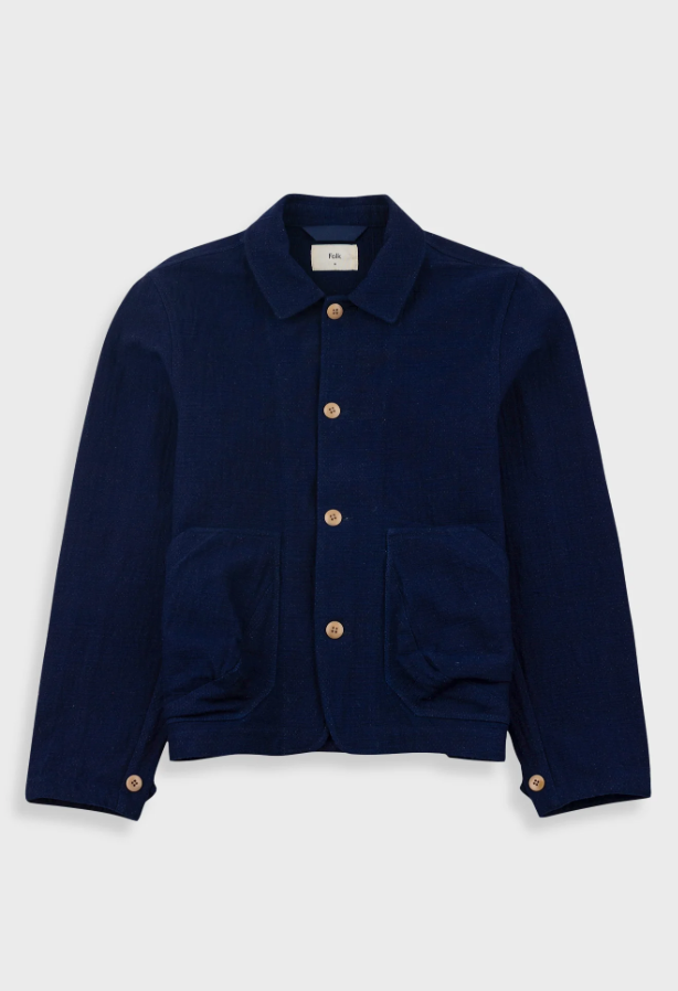 FOLK PRISM JACKET - INDIGO TEXTURE