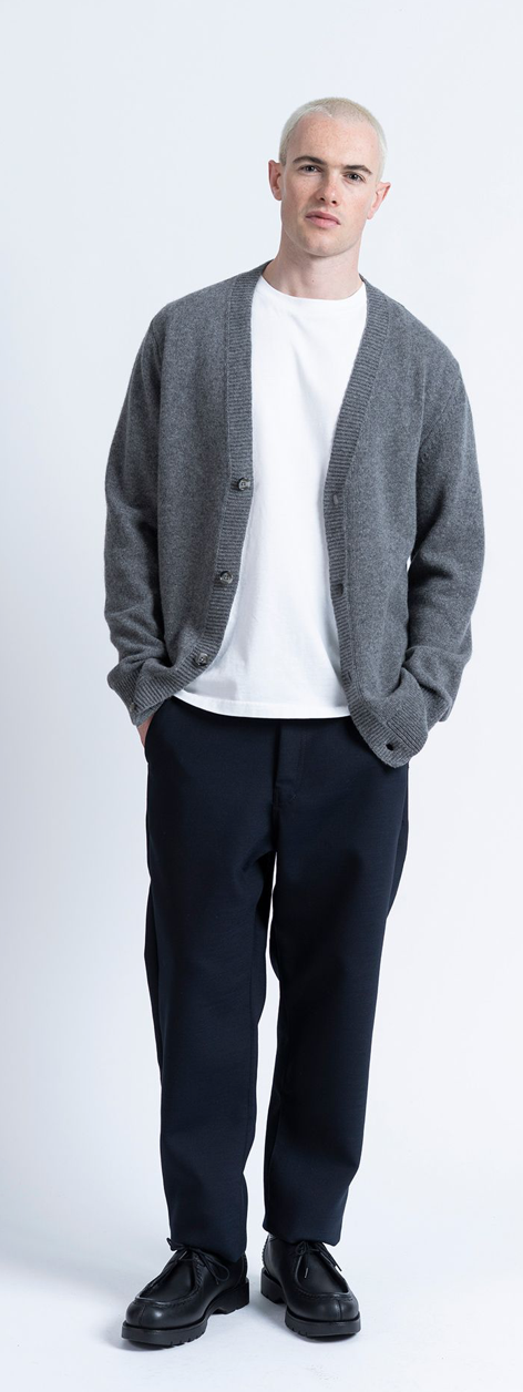 LOREAK MENDIAN MENS CARDIGAN TELMO - GREY