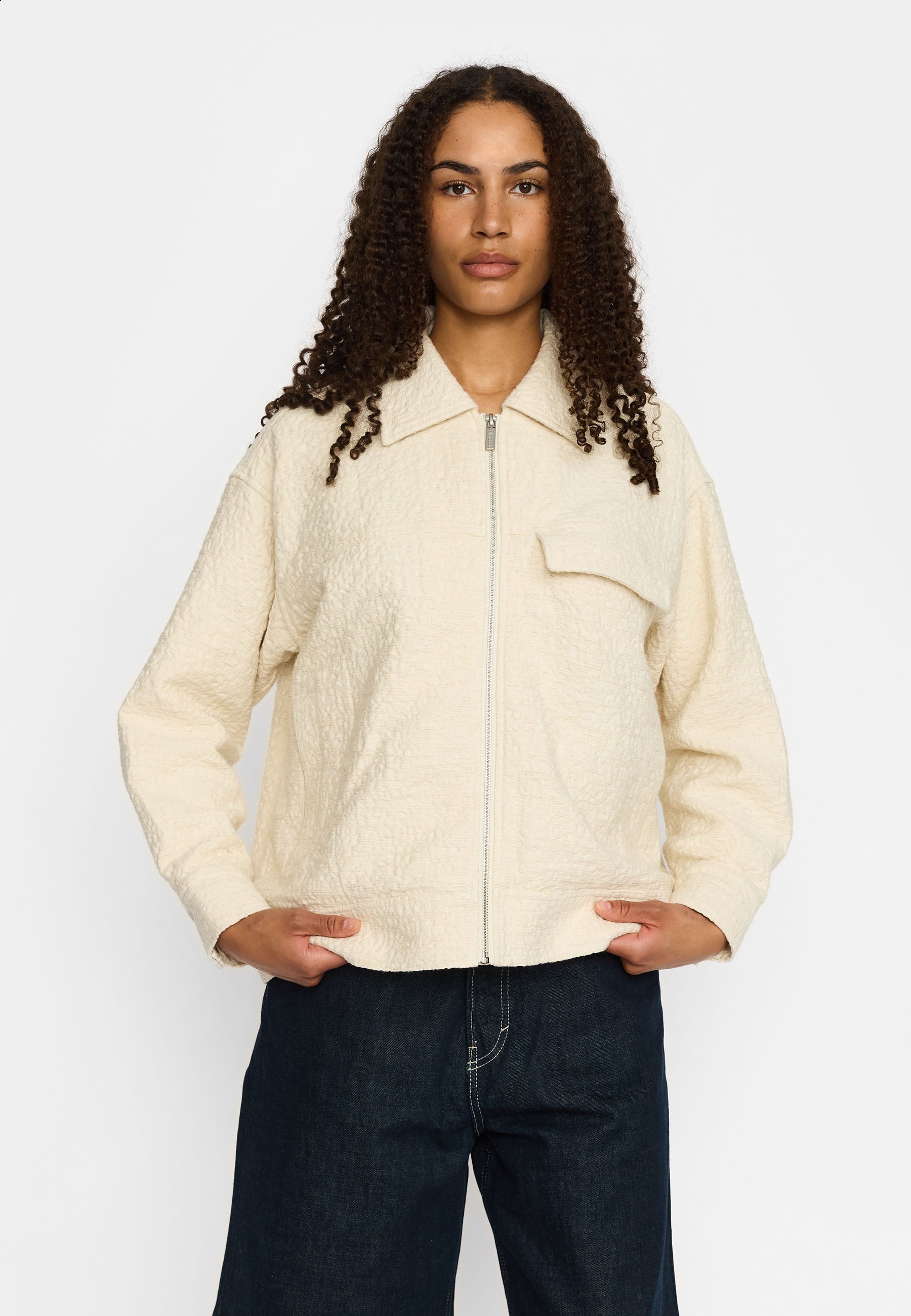 SELFHOOD WORKWEAR JACKET - OFF WHITE