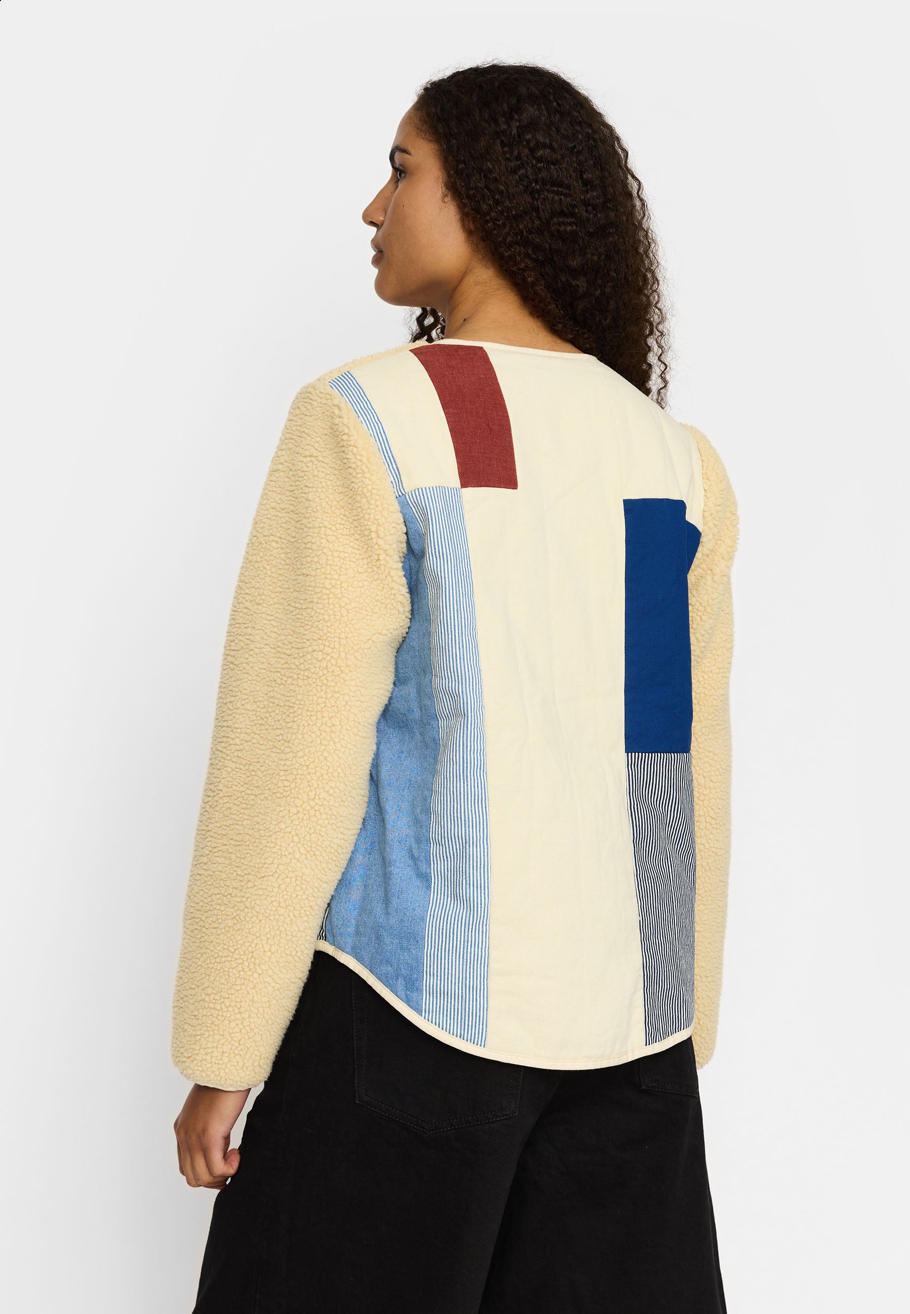 SELFHOOD TEDDY BLOCK JACKET