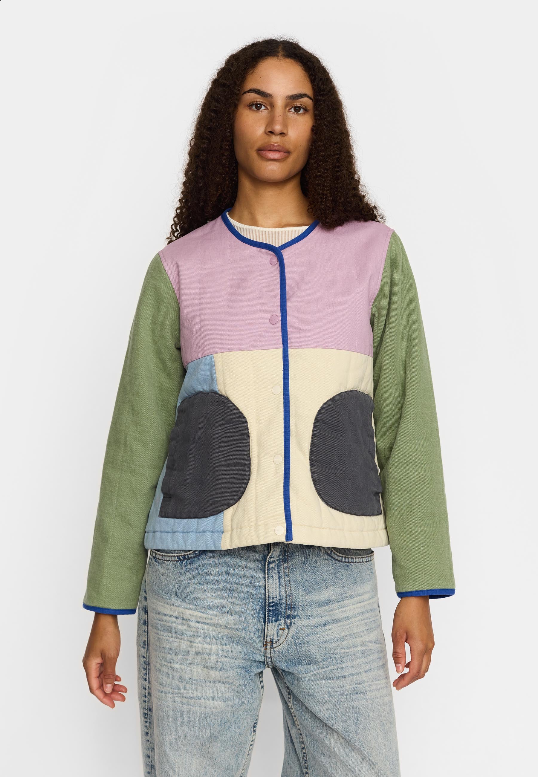 SELFHOOD QUILTED BLOCK JACKET