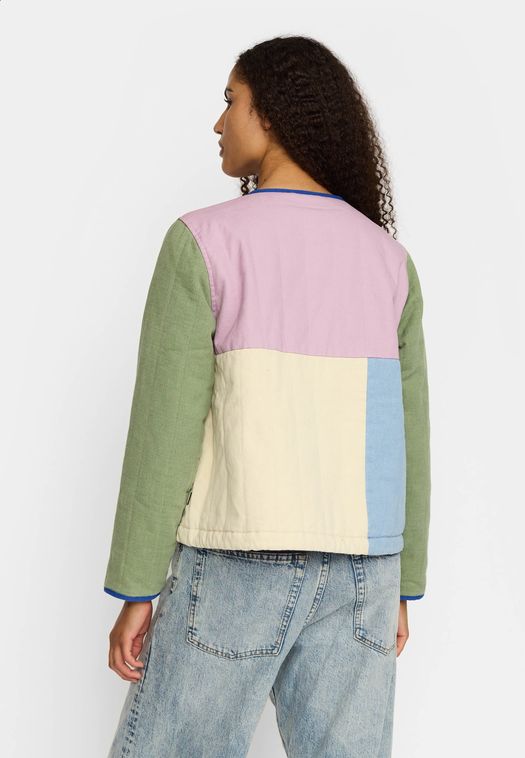 SELFHOOD QUILTED BLOCK JACKET