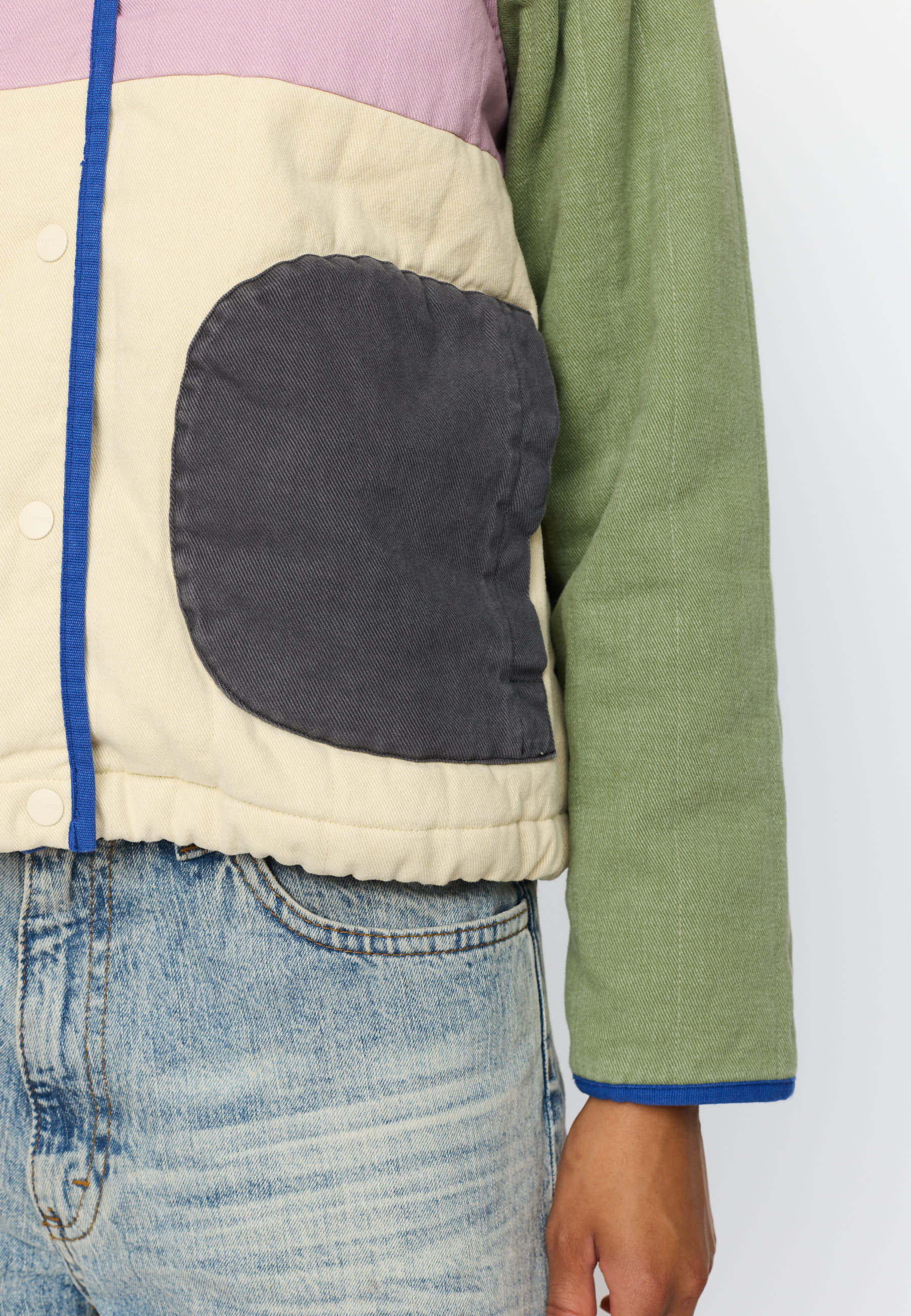 SELFHOOD QUILTED BLOCK JACKET