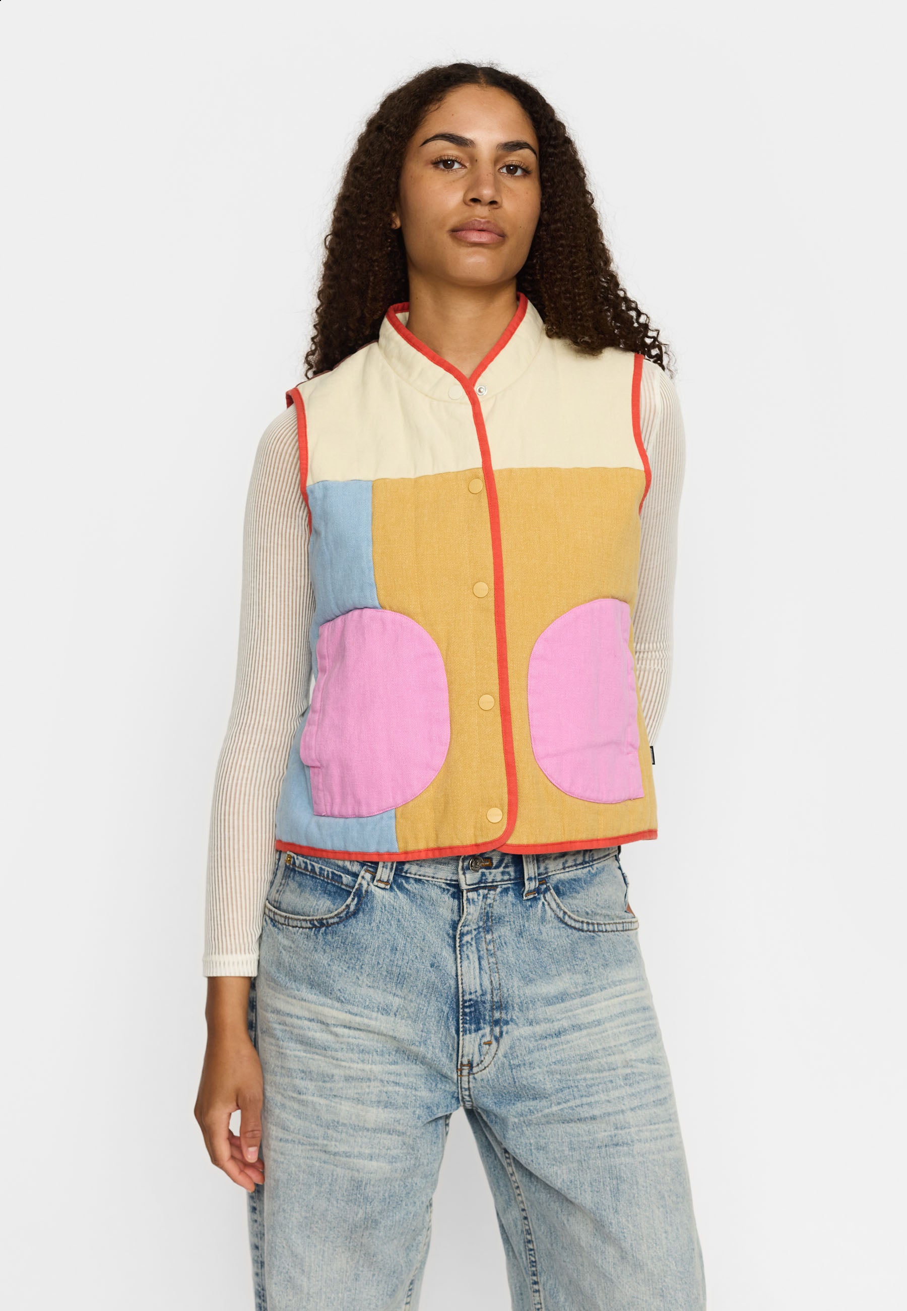 SHELFHOOD QUILTED PATCHWORK VEST