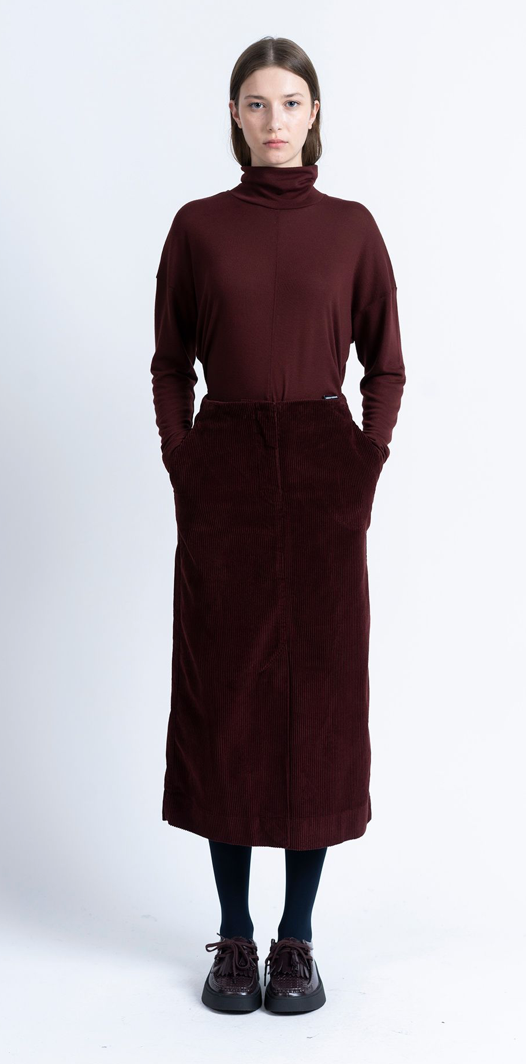 LOREAK MENDIAN ARTETXE LONG SLEEVED T - SHIRT - BURGUNDY