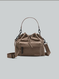 GASTON LUGAR SPLASH WEAVE BUCKET CROSSBODY - DUSTY BROWN