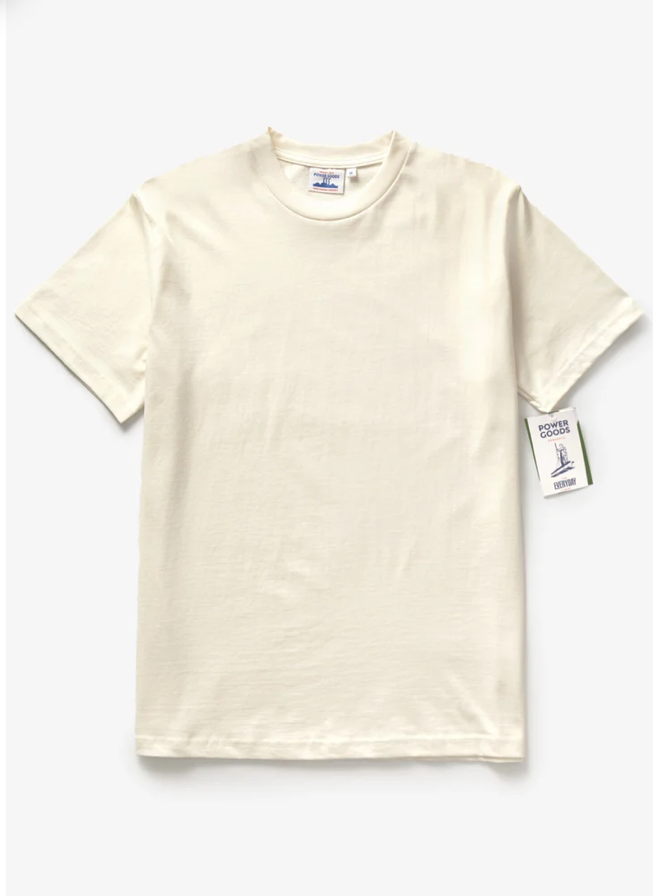 POWER GOODS ARCHIVE T-SHIRT PUTTY