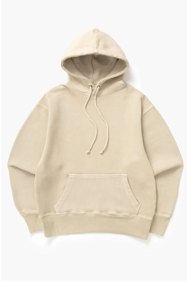 POWER GOODS LOOPBACK HOODIE - PUTTY