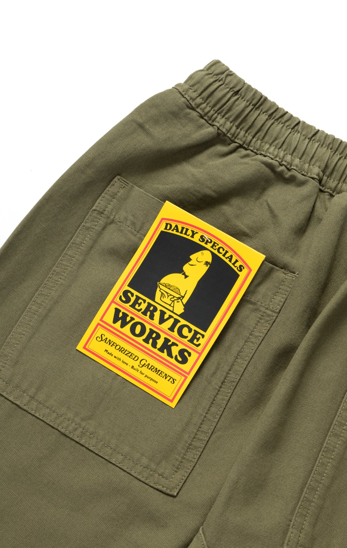 SERVICE WORKS CLASSIC CHEF PANTS - OLIVE