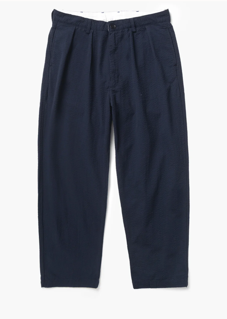 SERVICE WORKS SEERSUCKER PART TIMER PANTS - NAVY