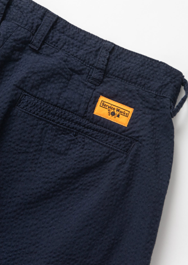 SERVICE WORKS SEERSUCKER PART TIMER PANTS - NAVY