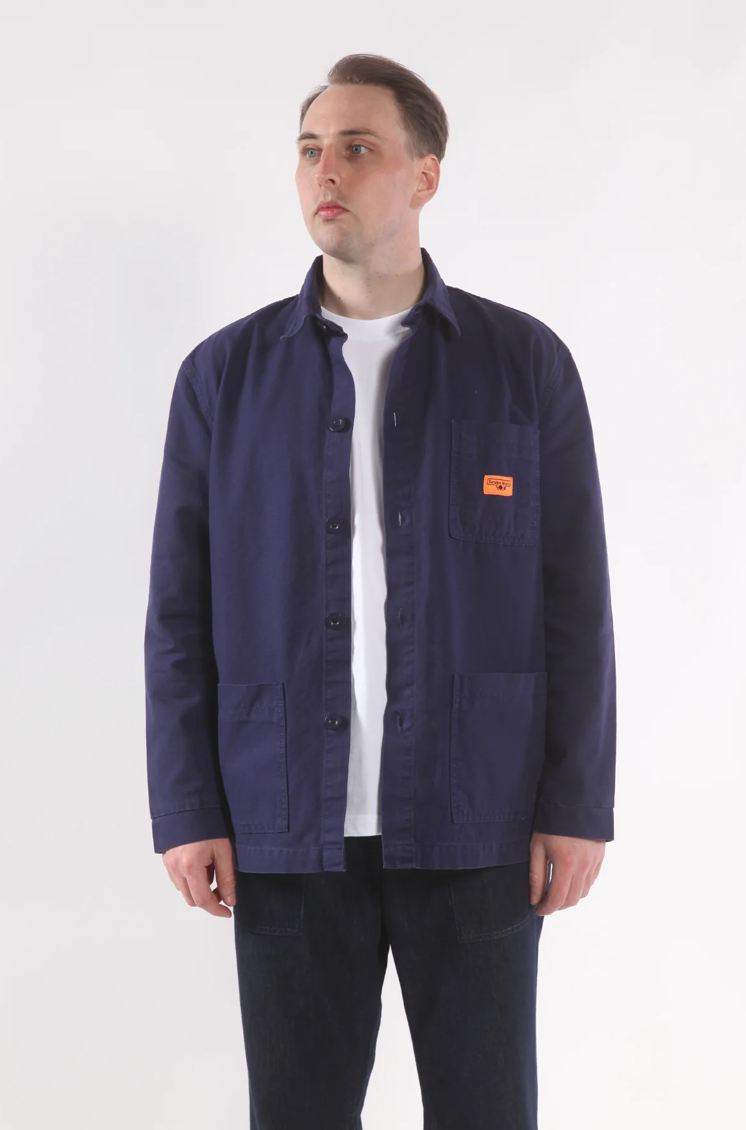 SERVICE WORKS CLASSIC CANVAS CHORE SHIRT - DARK NAVY