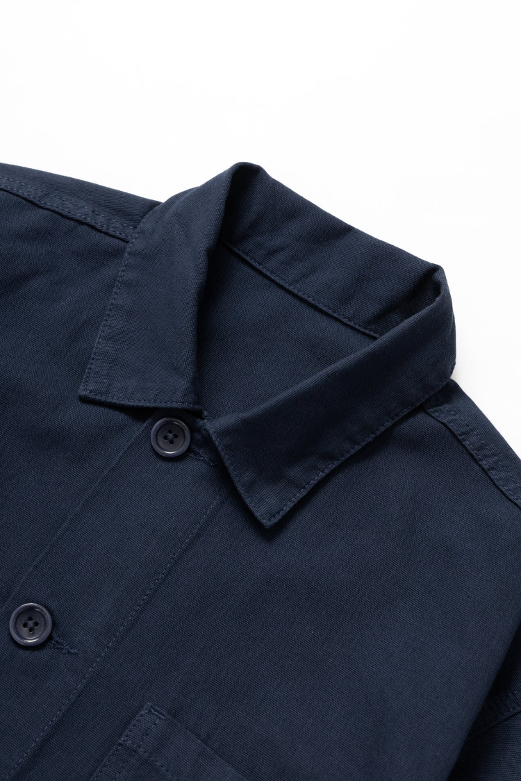 SERVICE WORKS CLASSIC CANVAS CHORE SHIRT - DARK NAVY