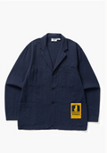 SERVICE WORKS SEERSUCKER SERVER SUIT JACKET - DARK NAVY