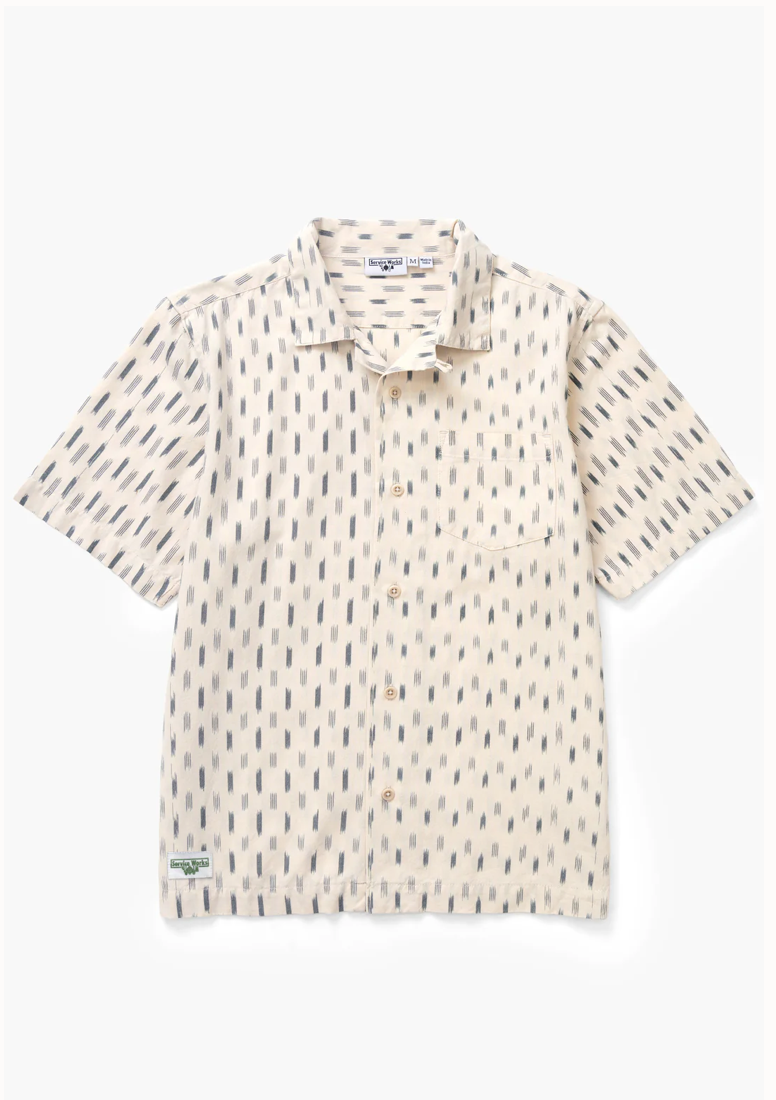 SERVICE WORKS IKAT SHIRT - WHITE