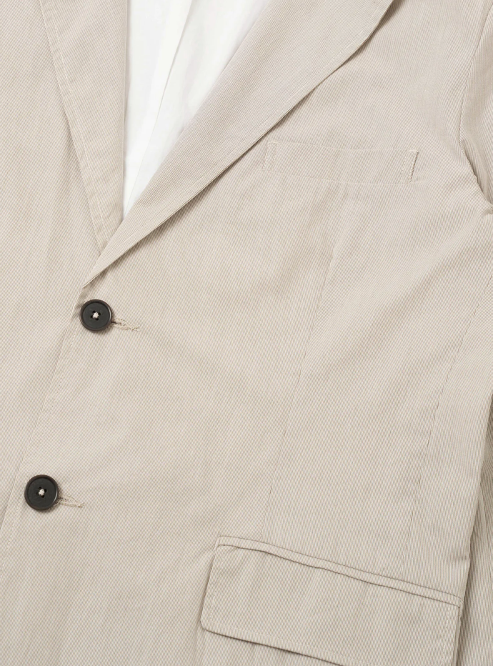 UNIVERSAL WORKS BOSTON BLAZER - BROWN KENNEDY STRIPE