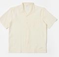UNIVERSAL WORKS ROAD SHIRT ARTEN SEERSUCKER - ECRU