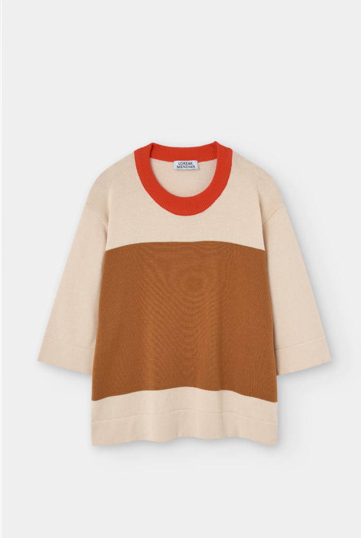 LOREAK MENDIAN EBBE JUMPER - BROWN