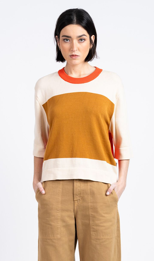 LOREAK MENDIAN EBBE JUMPER - BROWN