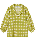 LOREAK MENDIAN ELKE SHIRT - GREEN CHECK