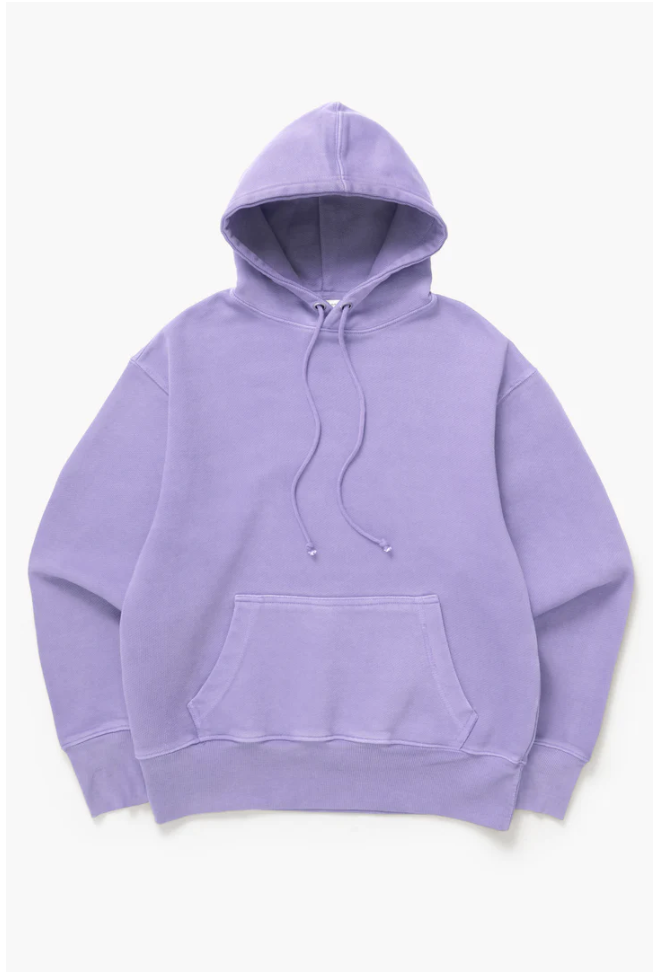 POWER GOODS LOOPBACK HOODIE - DUSTY VIOLET