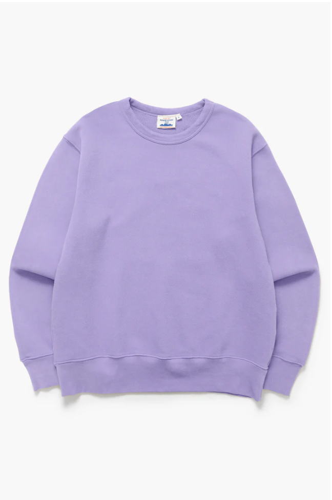 POWER GOODS LOOPBACK CREW - DUSTY VIOLET