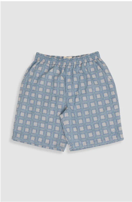 FOLK MENS RELAXED SHORT - BLUE TILE TAPESTRY