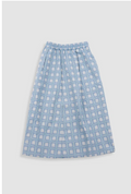 FOLK WOMENS FULL SEAM SKIRT - BLUE TILE TAPESTRY