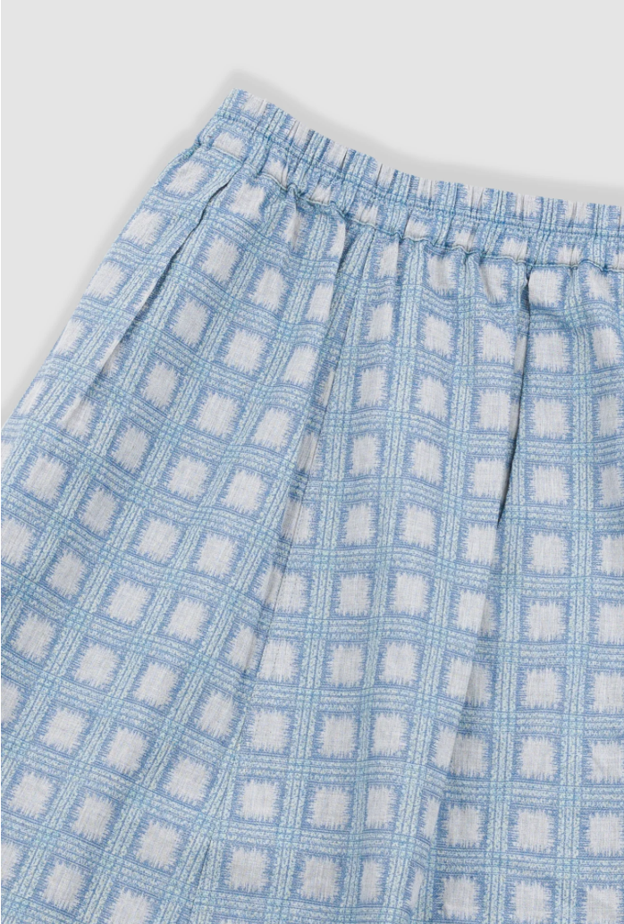 FOLK WOMENS FULL SEAM SKIRT - BLUE TILE TAPESTRY