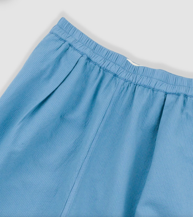 FOLK WOMENS FULL SEAM SKIRT - LIGHT INDIGO TOPSTITCH