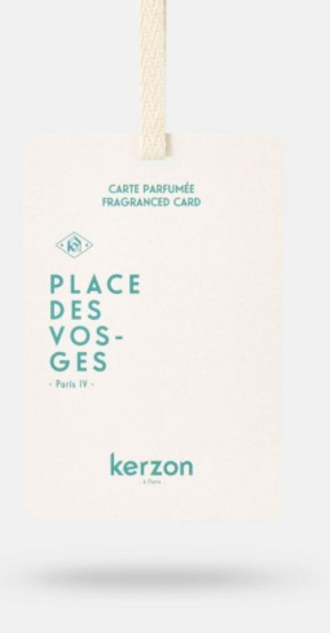 KERZON FRAGRANCE CARD - PLACE DES VOSGES